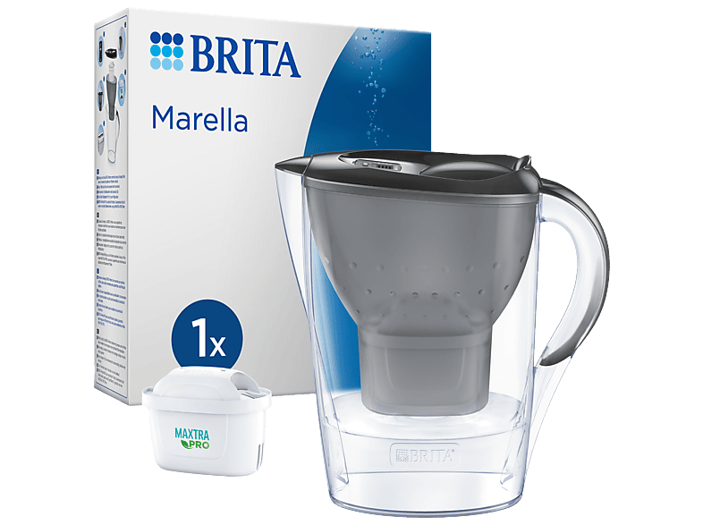 Brita Marella Water Filter Pitcher 2.4L Cool Graphite