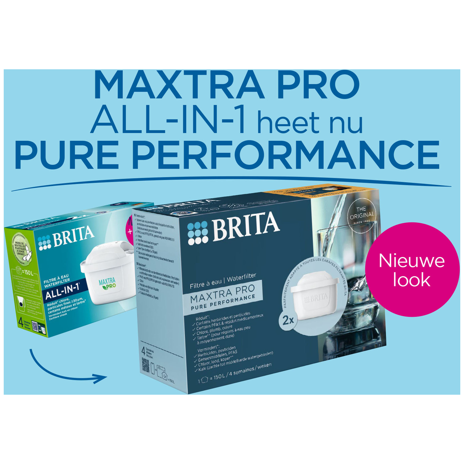 Wessper waterfilter patronen, filter met actieve kool en ionenwisselaarhars, extra PIN compatibel met Brita-kan, vervangings cartridges voor waterkan