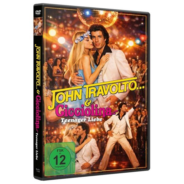 DVD-Cover mit John Travolta & Cicciolina, tanzend vor Disco-Kugel.