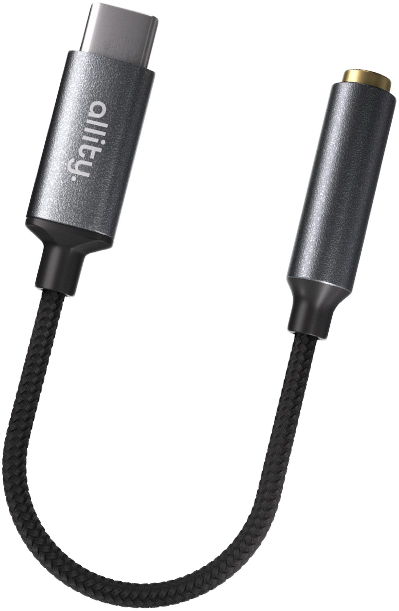 ALLITY USB-C 3,5 mm jack átalakító kábel, szürke (ABA-200)