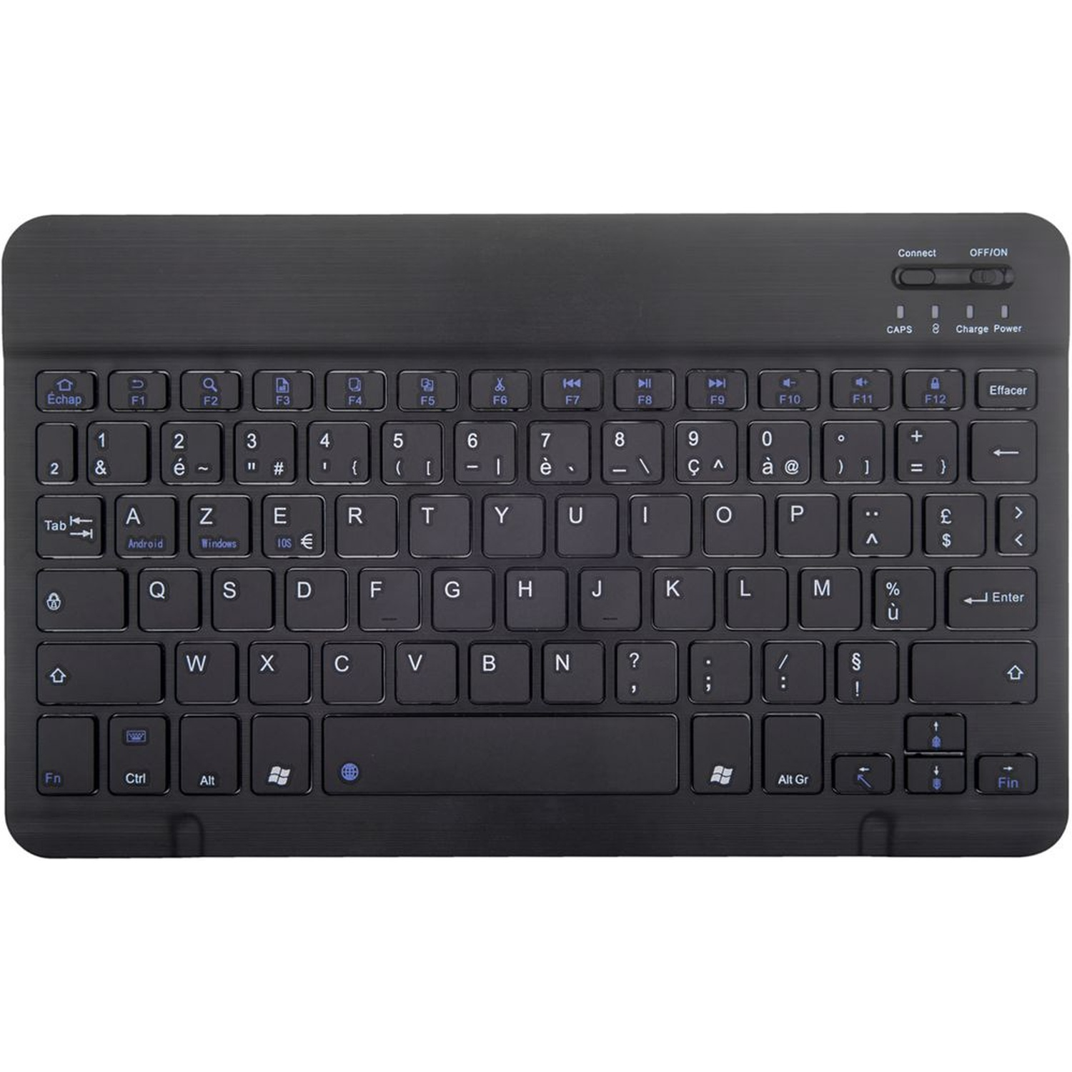 Black keyboard with QWERTZ layout, backlight, and numeric keypad.