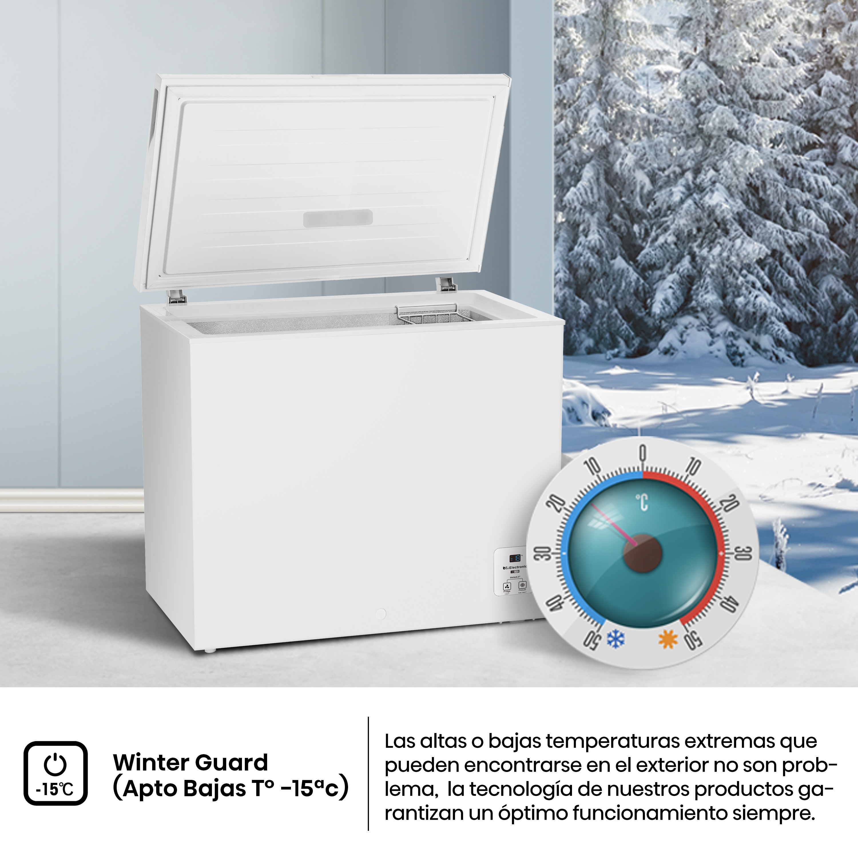 Winter Guard (Apto Bajas T° -15°C). Las altas o bajas temperaturas extremas del exterior no son problema, garantizan un óptimo funcionamiento.