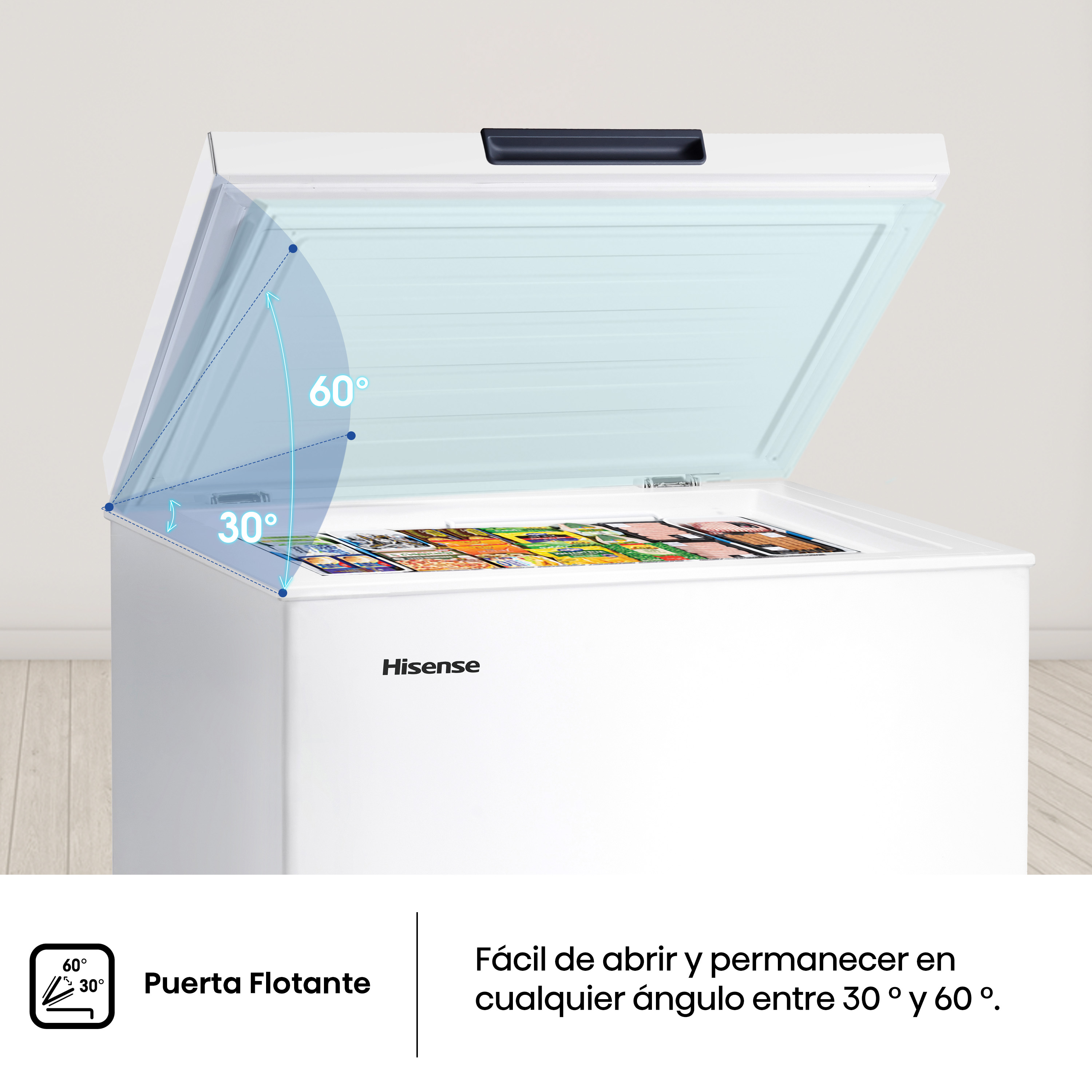 Bisagras Ultrafinas. Reduciendo el tamaño de las bisagras logramos ahorrar espacio a la vez que mejoramos el diseño, siendo mucho más elegante.