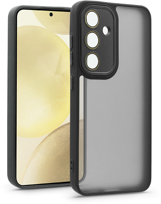 HAFFNER Samsung Galaxy S24+ Variete tok kameravédő üveggel, fekete (HF238420)