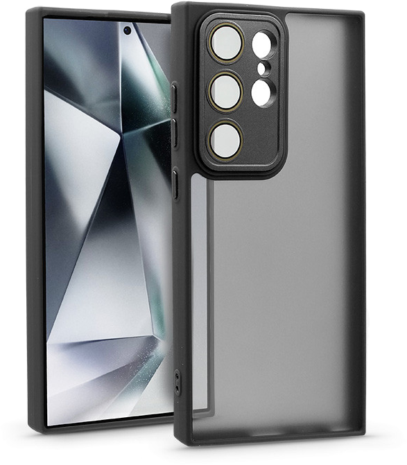 HAFFNER Samsung Galaxy S24 fekete Variete tok kameravédő üveggel, (HF238468)