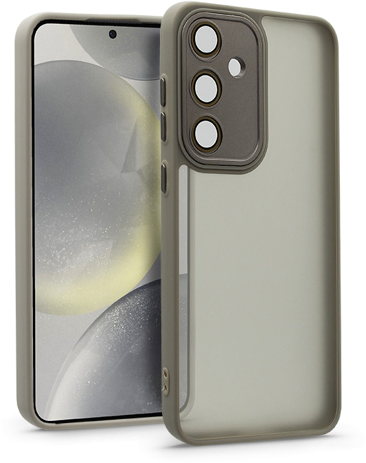 HAFFNER Samsung Galaxy S24+ Variete tok kameravédő üveggel, szürke (HF238529)