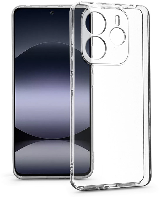 HAFFNER Xiaomi Redmi Note 14 5G kameravédős szilikon tok, átlátszó (HF367090)