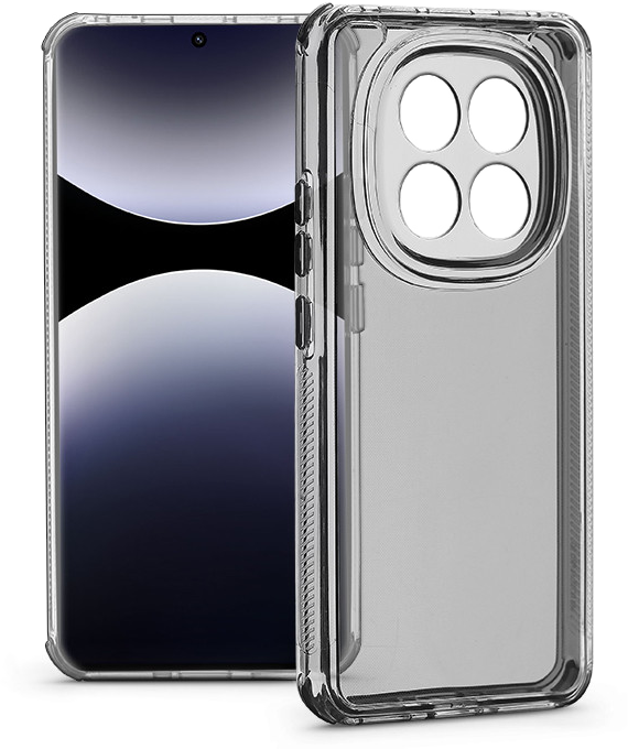 HAFFNER Xiaomi Redmi Note 14 Pro 5G/14 Pro+ 5G Matrix kameravédős szilikon tok, átlátszó (HF365911)