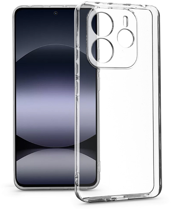 HAFFNER Xiaomi Redmi Note 14 5G kameravédős szilikon tok, átlátszó (HF365980)