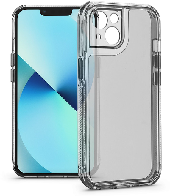 HAFFNER iPhone 13 Matrix Clear kameravédős szilikon tok, átlátszó (HF324109)