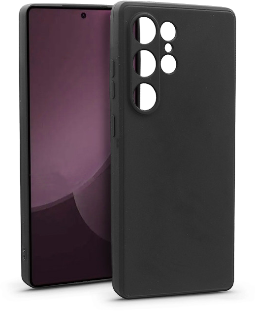 HAFFNER Samsung Galaxy S25 Ultra Soft szilikon tok, fekete (HF338403)