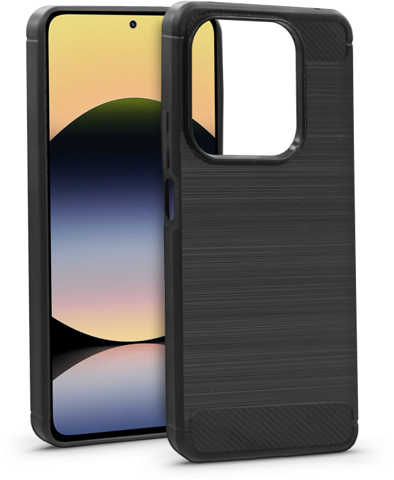 HAFFNER Xiaomi Redmi Note 14 5G Carbon szilikon tok, fekete (HF365775)