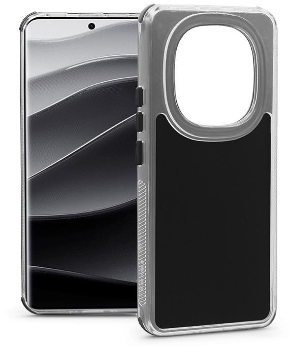 HAFFNER Xiaomi Redmi Note 14 Pro 5G/Note Pro+ 5G Matrix szilikon tok, fekete (HF373268)