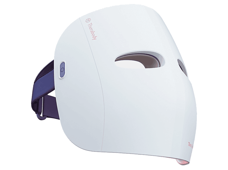 Máscara LED - Therabody TheraFace Mask Glo, Para Cara, 60 min Autonomía, 504 Luces, Inalámbrico, Blanco