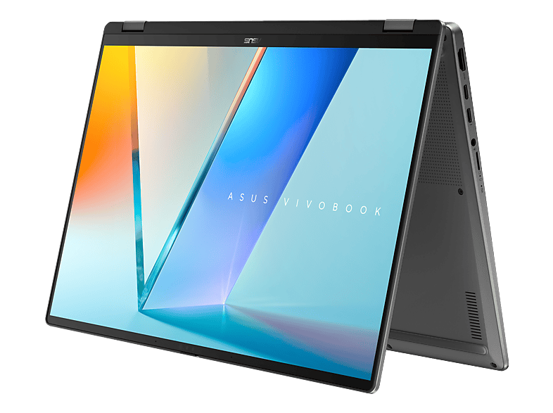 ASUS Vivobook 16 Flip TP3607AA-SI032W, Convertible 2 in 1 Laptop, mit Display Touchscreen, Intel® Core™ Ultra 7 Prozessor 355 (12 MB Cache, bis zu 4.70 GHz), GB RAM, TB SSD, Onboard Graphics, Matte Gray, Windows 11 Home