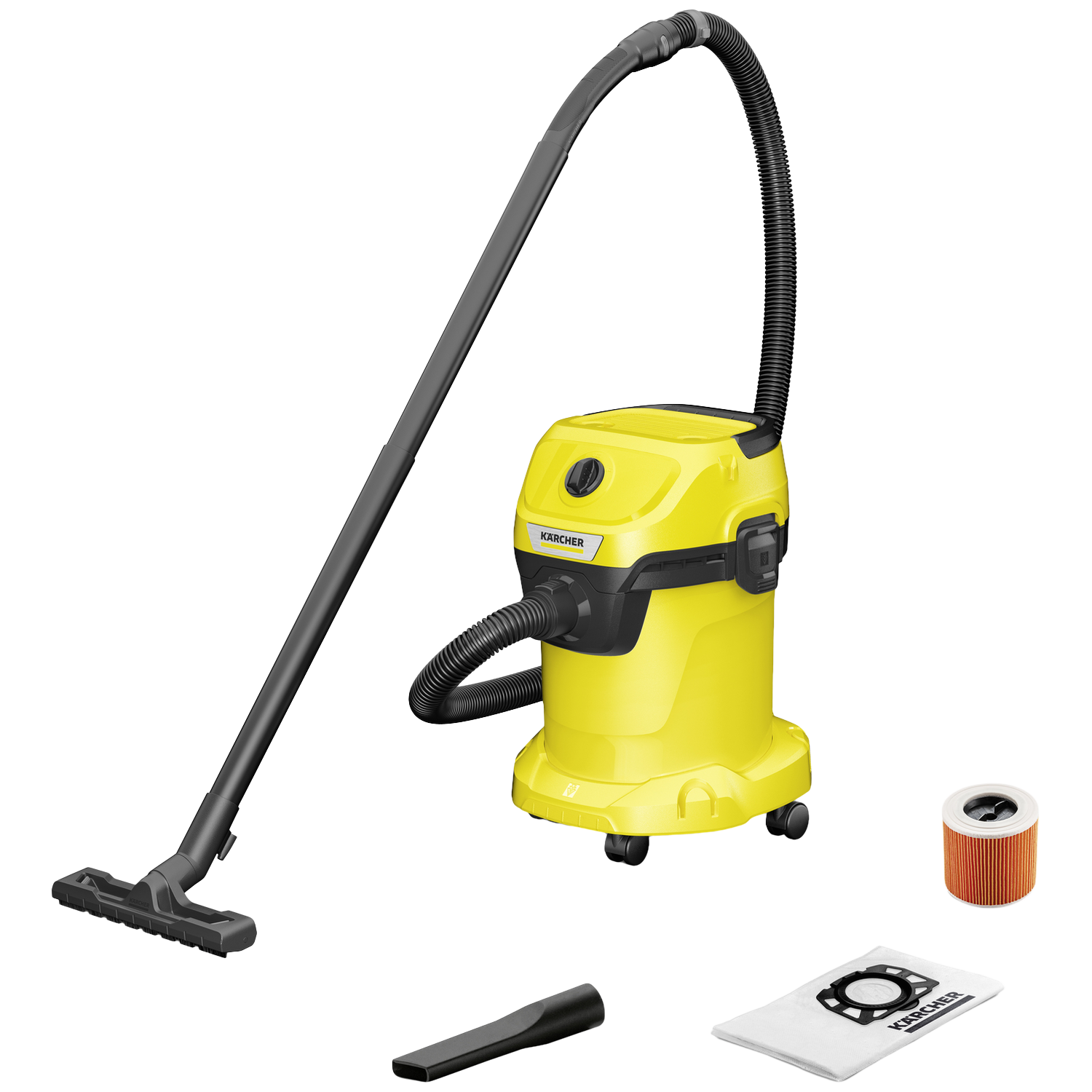 Karcher WD 3 V-17/4/20 Stofzuiger Zonder Zak Zwart