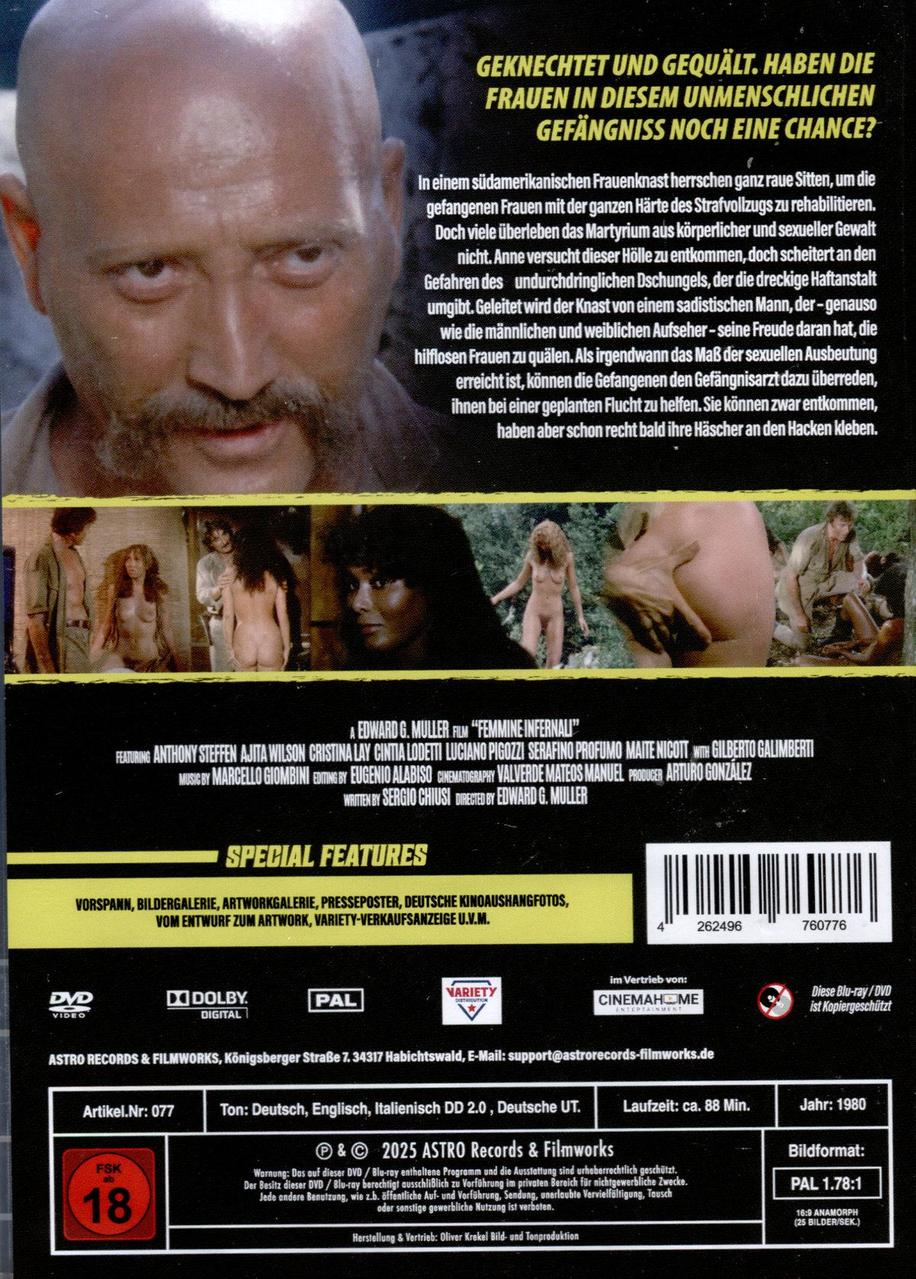 Filmplakat mit Nahaufnahme eines Mannes, darunter Filmszenen und Text.