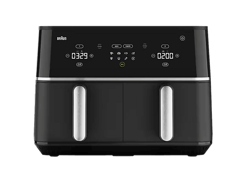 Frytkownica beztłuszczowa Air fryer BRAUN TwinCook 5 TD 5030I Czarny