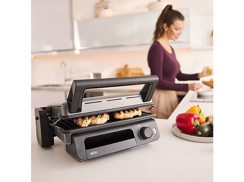 Grill BRAUN MultiGrill 5 CG 5010 Czarno-srebrny – zdjęcie 3