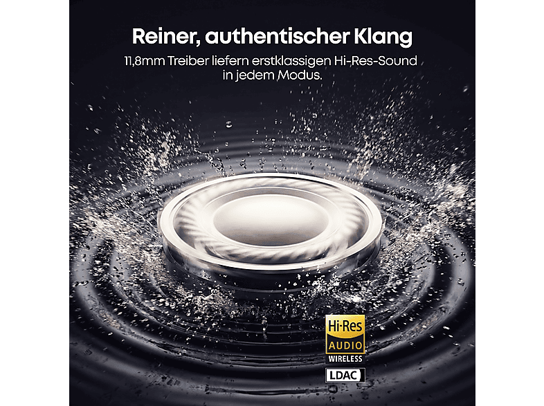 Anker AeroFit 2 Pro｜Semi-Open-Ear Earbuds für jede Situation, Mattes Schwarz; Kopfhörer — Foto 4 von 5