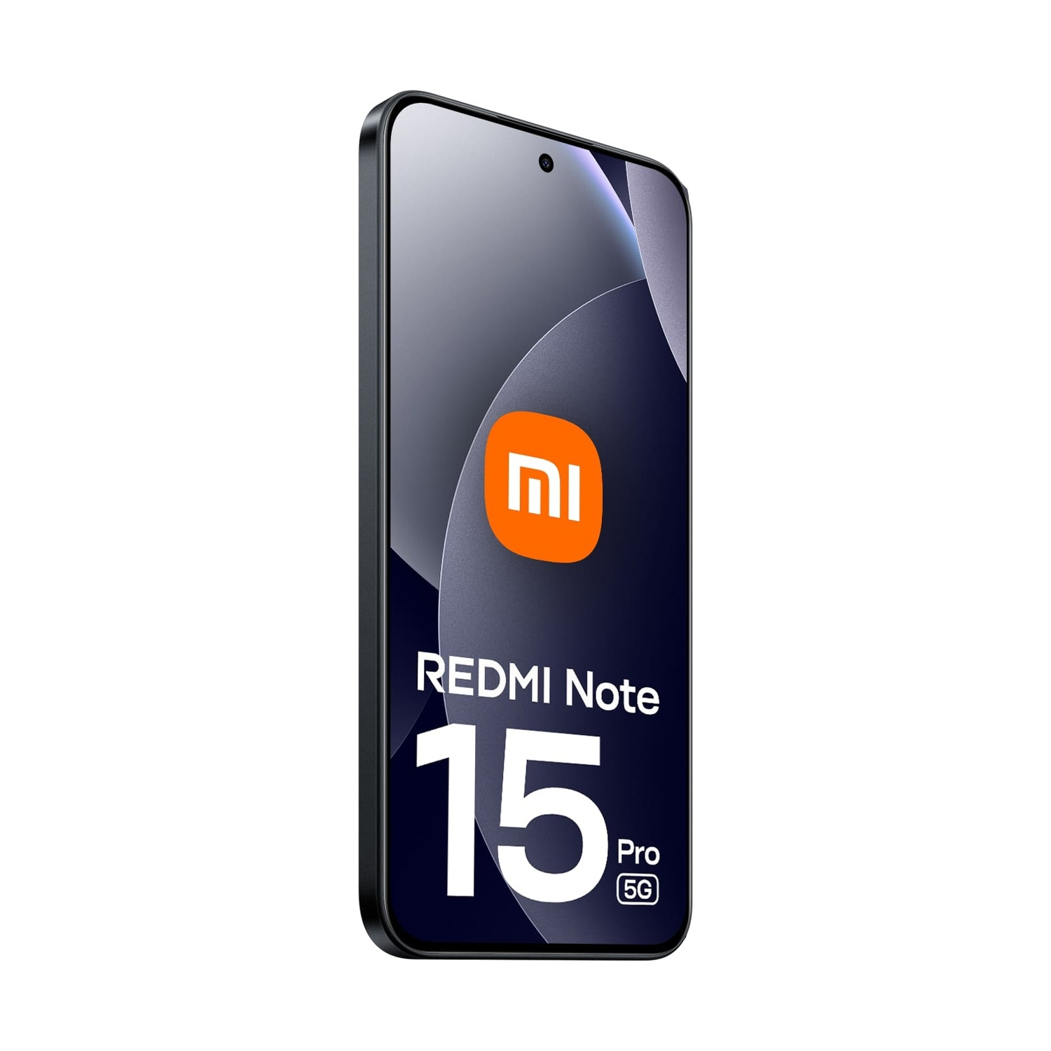 Uno smartphone nero con il logo Xiaomi e la scritta 'REDMI Note 15 Pro 5G'.