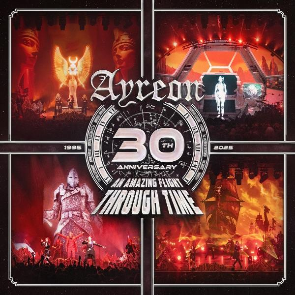 Ayreon 30th Anniversary "An Amazing Flight Through Time" collage.