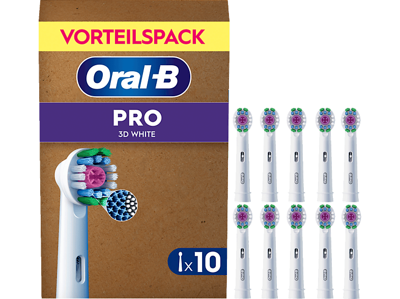 Oral-B Pro 3D White Aufsteckbürsten 10er