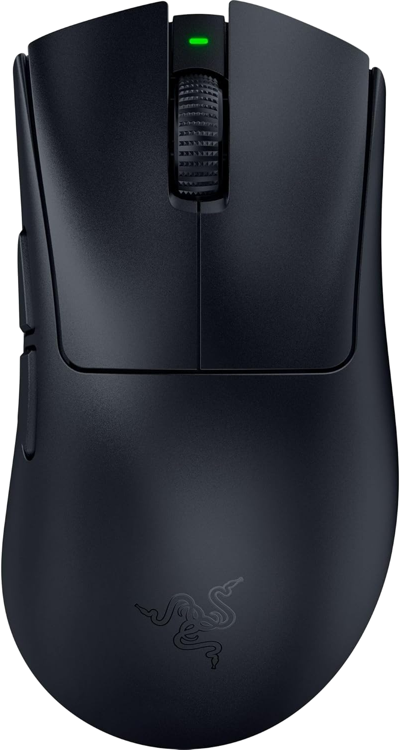RAZER DeathAdder V4 Pro vezeték nélküli optikai egér, 45000 dpi, HyperSpeedG2, fekete (RZ01-05330100-R3G1)