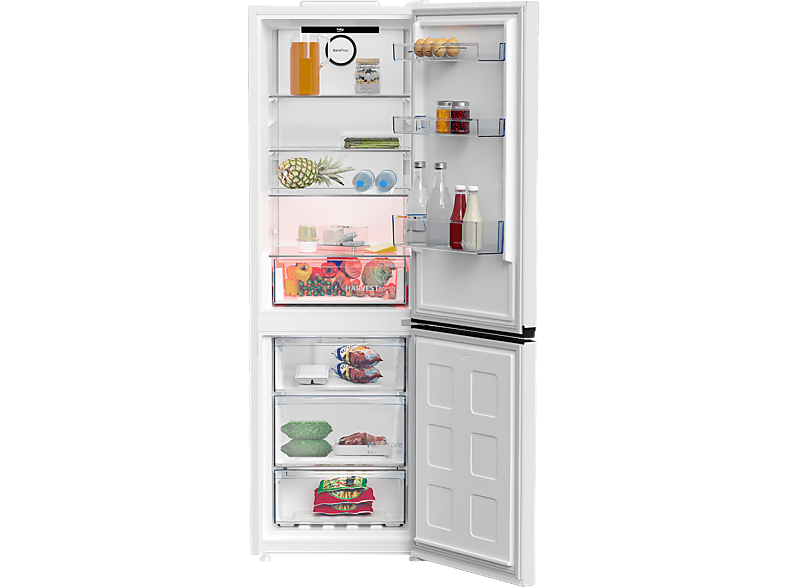 Lodówka BEKO b300 B3RCNA364HW HarvestFresh No Frost AeroFlow 186.5cm Biała – zdjęcie 3