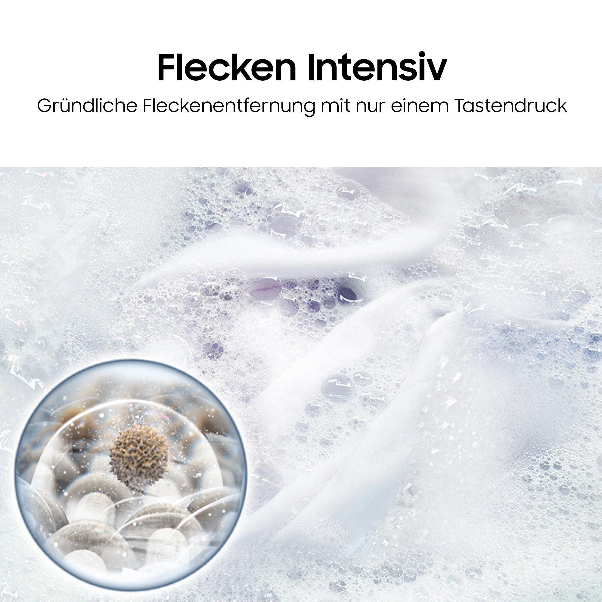 Nahaufnahme von Blasen und einem Fleck in einer Lupe.