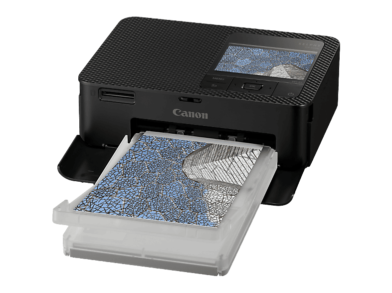 Imprimante photo compacte Canon Selphy CP1500 avec kit de 54 feuilles de papier photo Noir