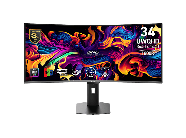 MSI MPG 341CQR X36 QD-OLED Curved