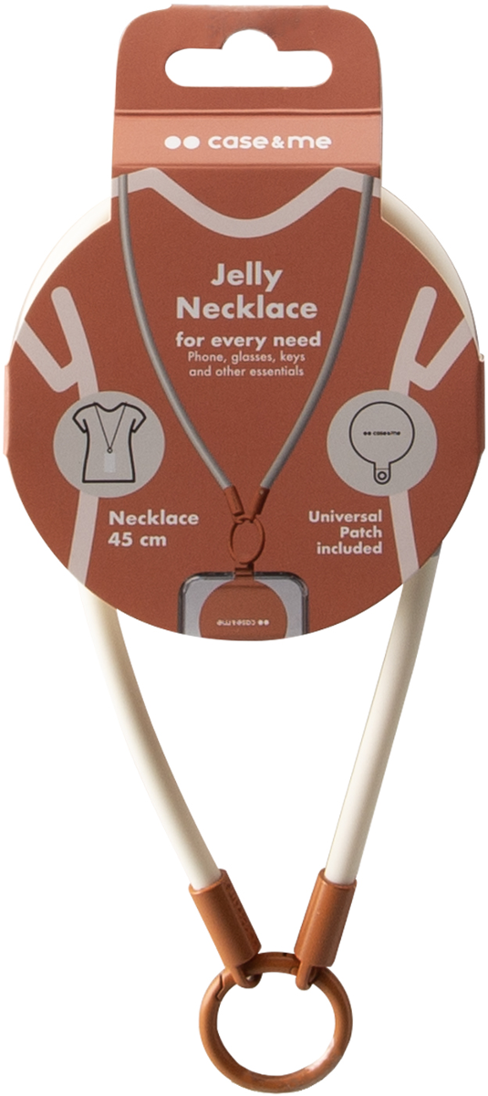 Verpackung für eine 45 cm lange Halskette mit universellem Patch.