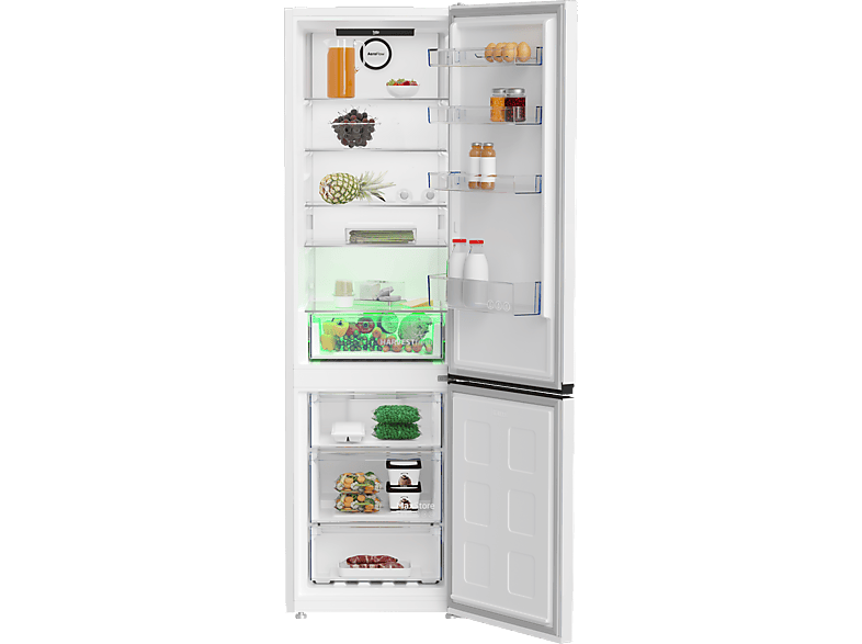 Lodówka BEKO b300 B3RCNA404HW HarvestFresh No Frost AeroFlow&nbsp; 203.5cm Biała – zdjęcie 2