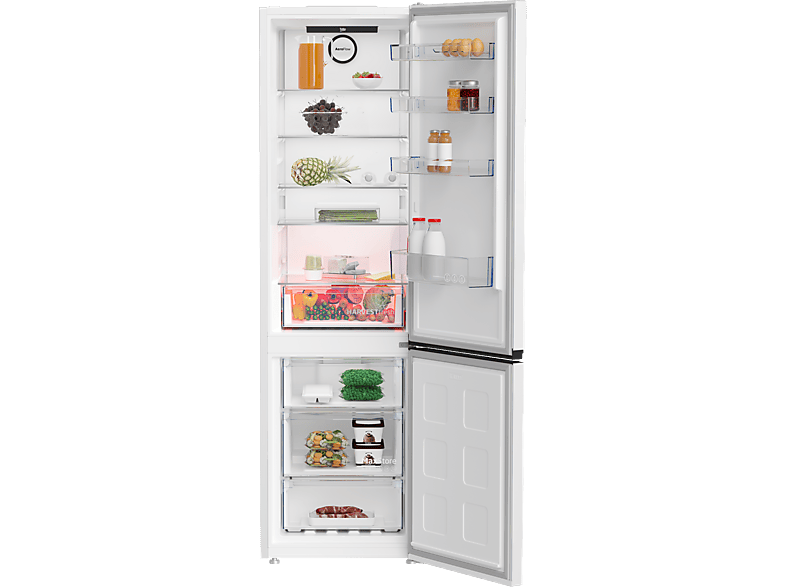 Lodówka BEKO b300 B3RCNA404HW HarvestFresh No Frost AeroFlow&nbsp; 203.5cm Biała – zdjęcie 3