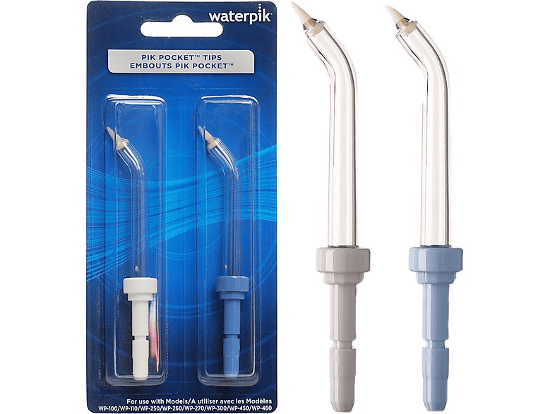 Końcówki poddziąsłowe do irygatora WATERPIK PP-100 2szt. Wielokolorowy – zdjęcie 2
