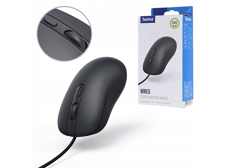 Mysz HAMA CM-200 Czarny – zdjęcie 3