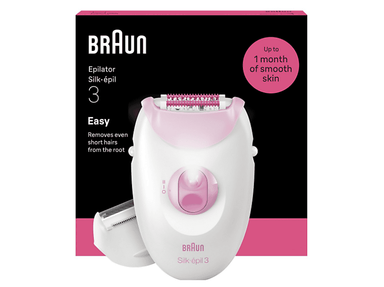 Depilator BRAUN SE3-031 Silk·épil 3 Biało-różowy – zdjęcie 3