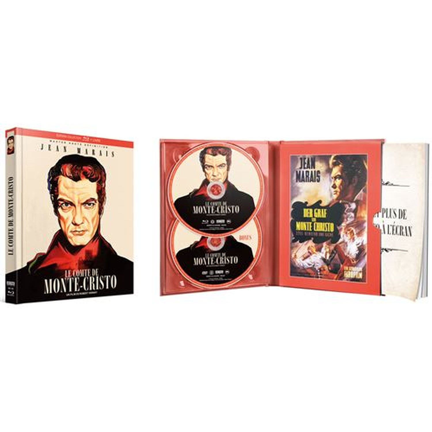 Een Blu-ray set met Jean Marais als De Graaf van Monte Cristo.