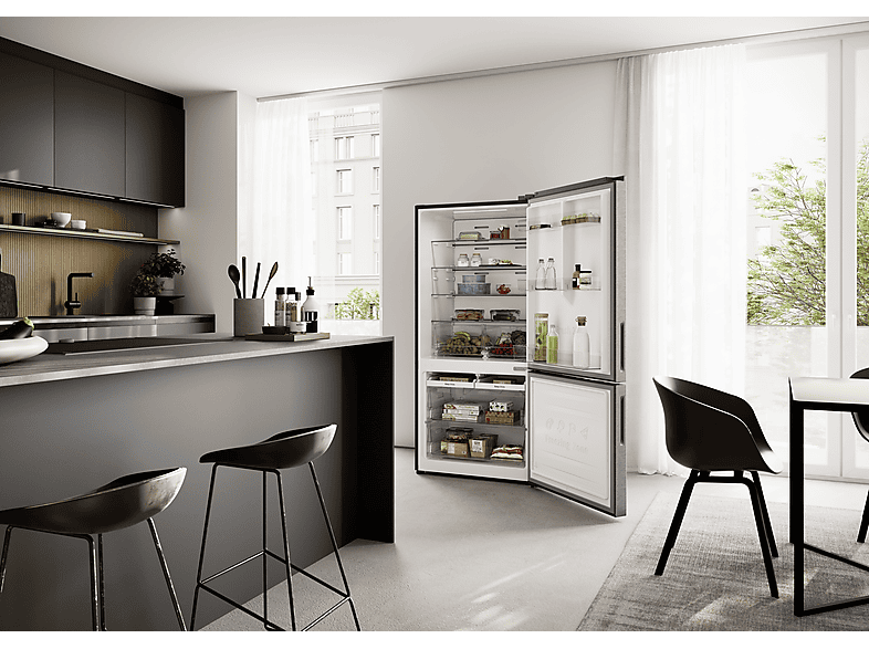 Thumbnail - KOENIC KFK 521 E NF IN Kühlgefrierkombination (E, 503 l, 1718 mm hoch, Edelstahl)