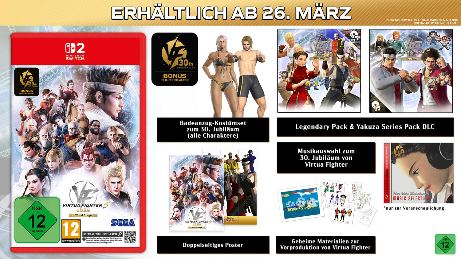 Virtua Fighter 5: R.E.V.O. Nintendo Switch Spiel mit Boni. Enthält DLCs & Poster.