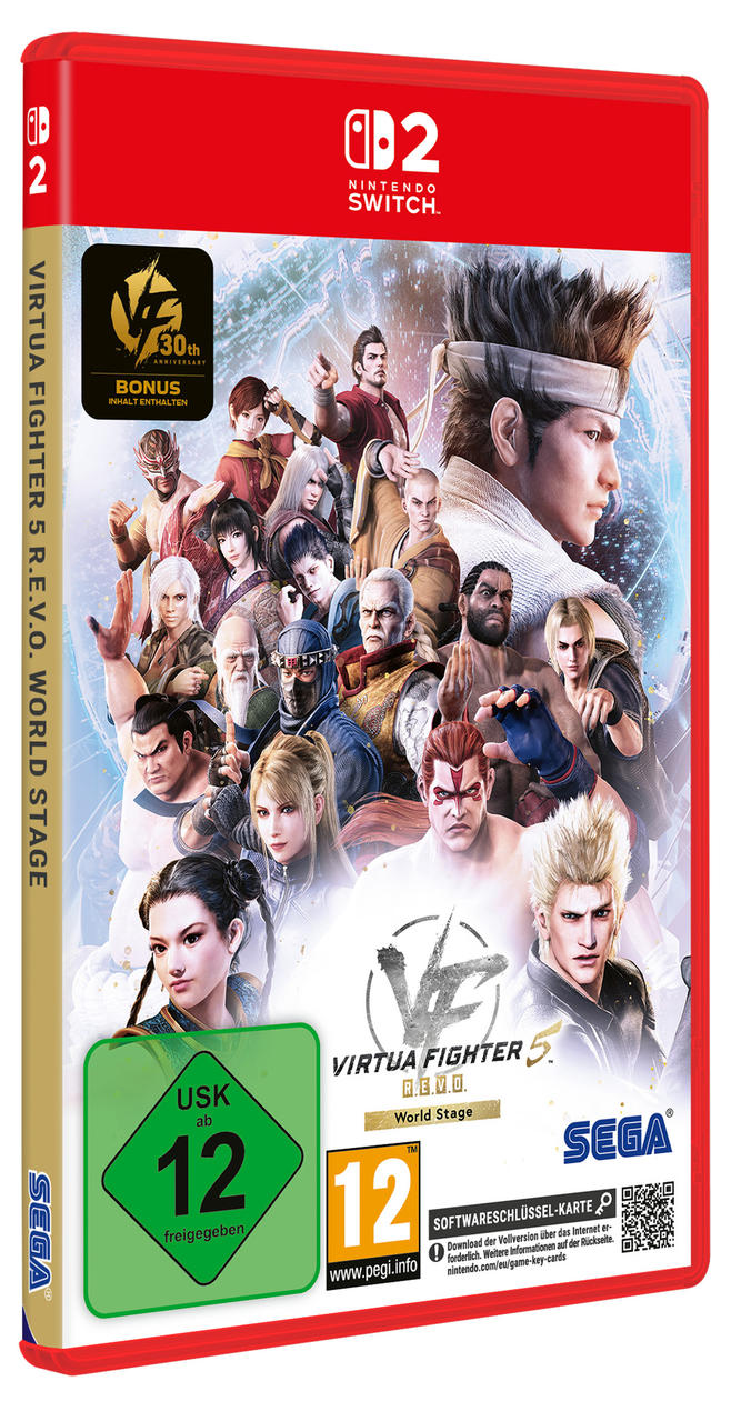 Cover von Virtua Fighter 5 für Nintendo Switch mit vielen Charakteren und Altersfreigabe 12.