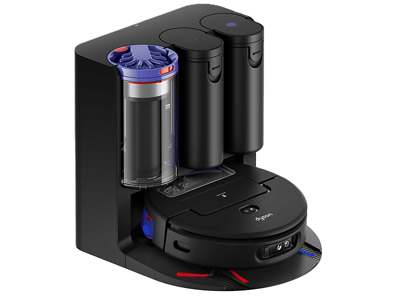 Dyson spot + scrub Ai Saugroboter (Schwarz/Blau, Laufzeit: 140 Min., mit Absaugstation)
