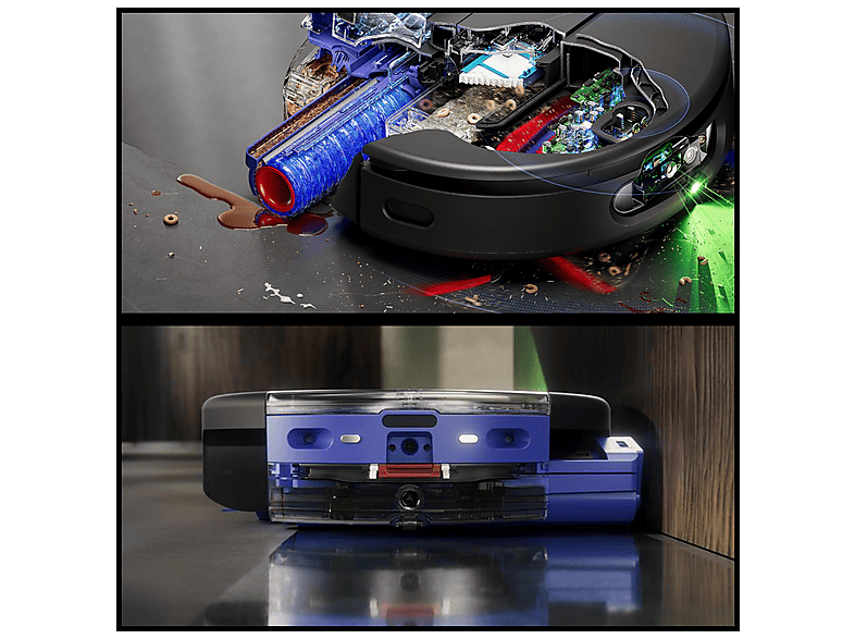 Dyson spot + scrub Ai Saugroboter (Schwarz/Blau, Laufzeit: 140 Min., mit Absaugstation) — Foto 5 von 5
