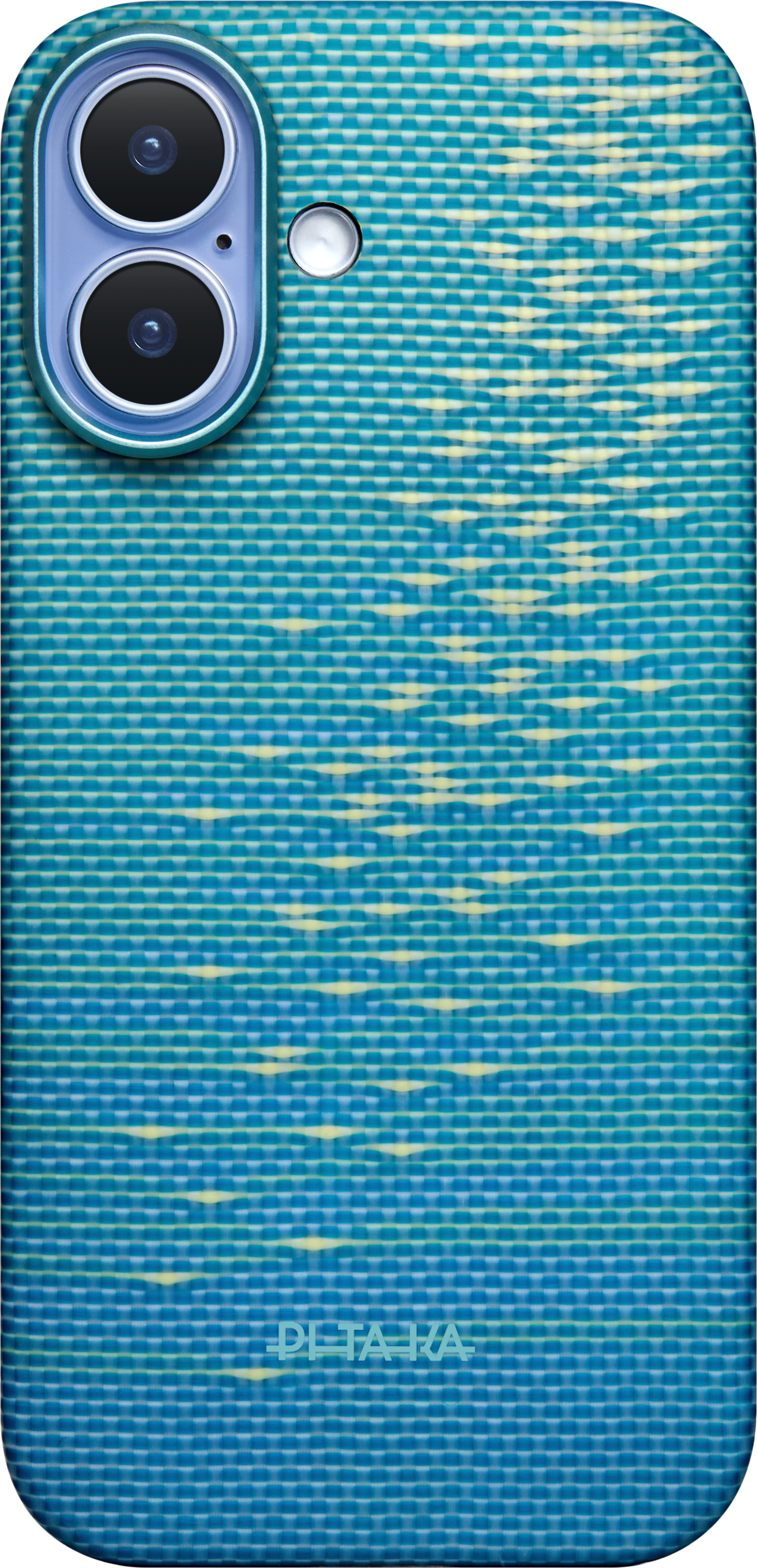 PITAKA Glints of Gold Ultra-Slim Case iPhone 17 MagSafe kompatibilis telefontok, kék (KI1702AG)