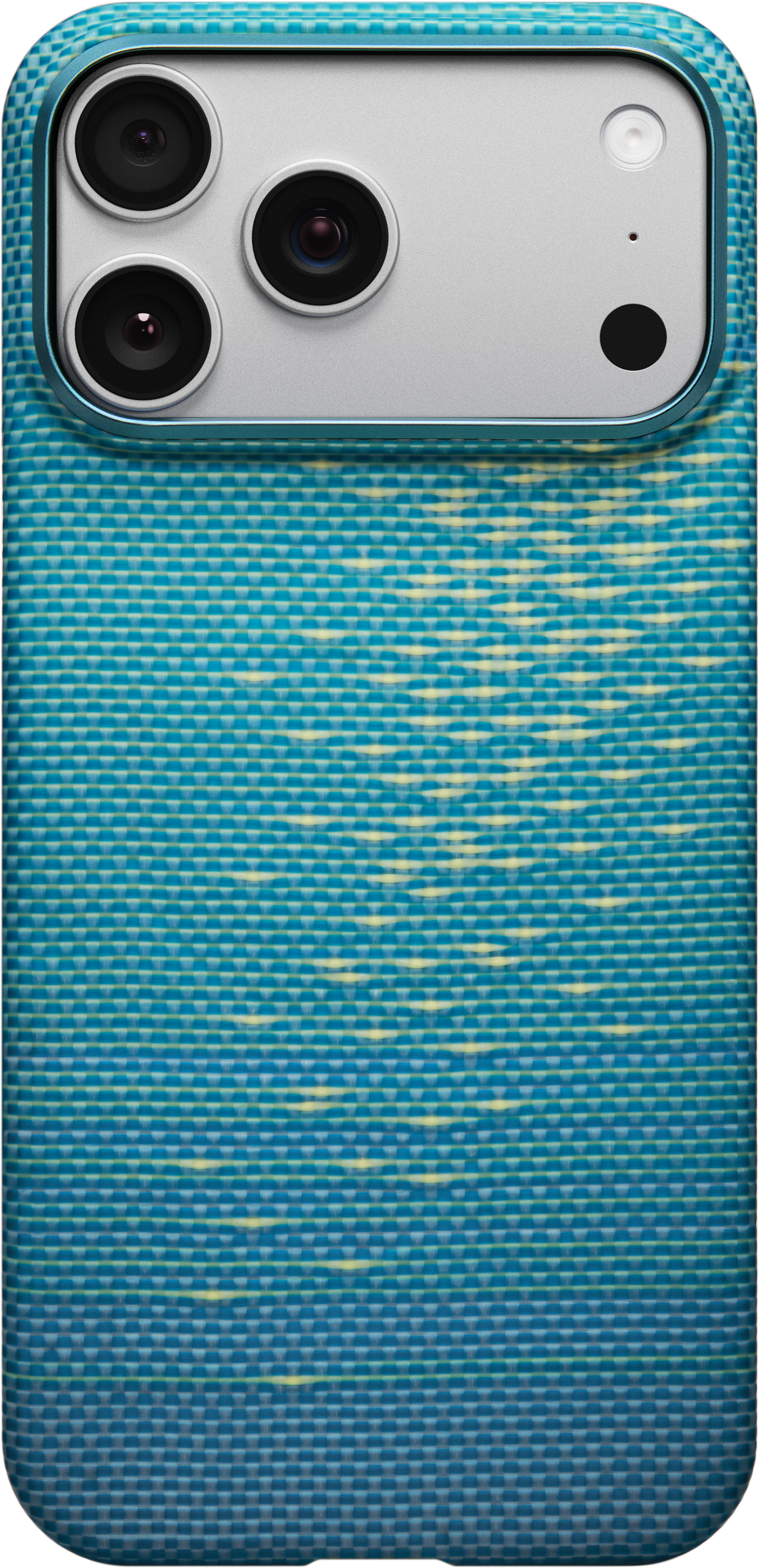 PITAKA Glints of Gold Ultra-Slim Case iPhone 17 Pro Max MagSafe kompatibilis telefontok, kék (KI1708AG)