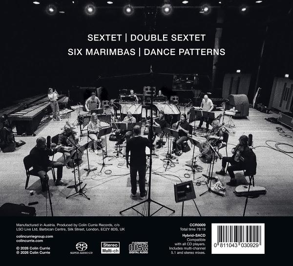 Ein Ensemble spielt auf Marimbas und Streichinstrumenten vor einem Publikum.