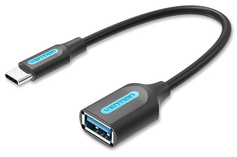 VENTION USB Type-C Gen 3.1, USB-A anya átalakító adapter, 0.15 cm, fekete (CCVBB)