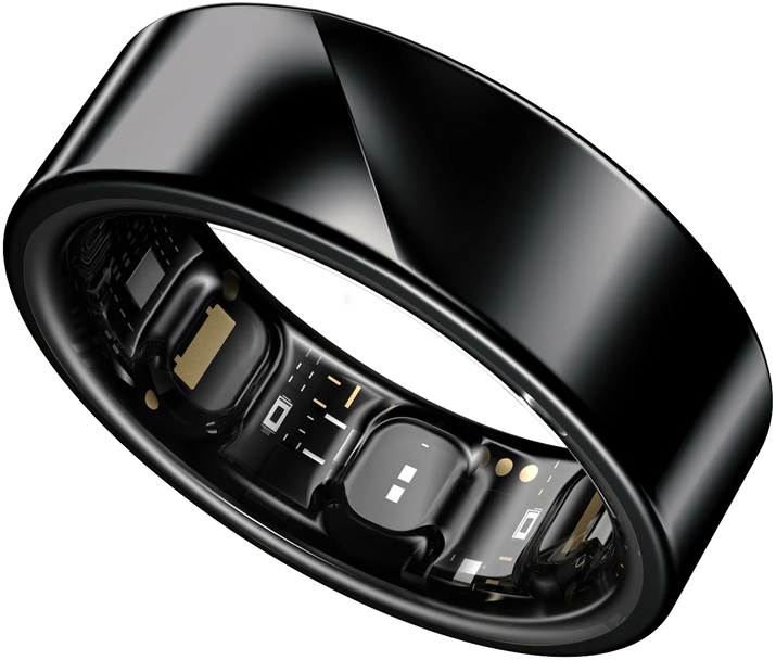 LUNA Ring 2.0 okosgyűrű, 6-os méret, fényes fekete (wrb-rg-luna-6-Mblk-2)