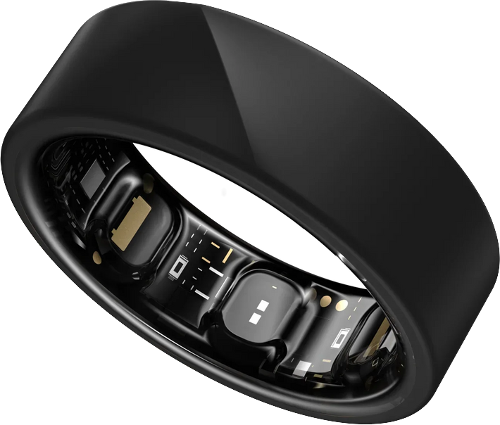 LUNA Ring 2.0 okosgyűrű, 8-as méret, matt fekete (wrb-rg-luna-8-lblk-2)